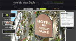 Desktop Screenshot of hotelvieuxsaule.com